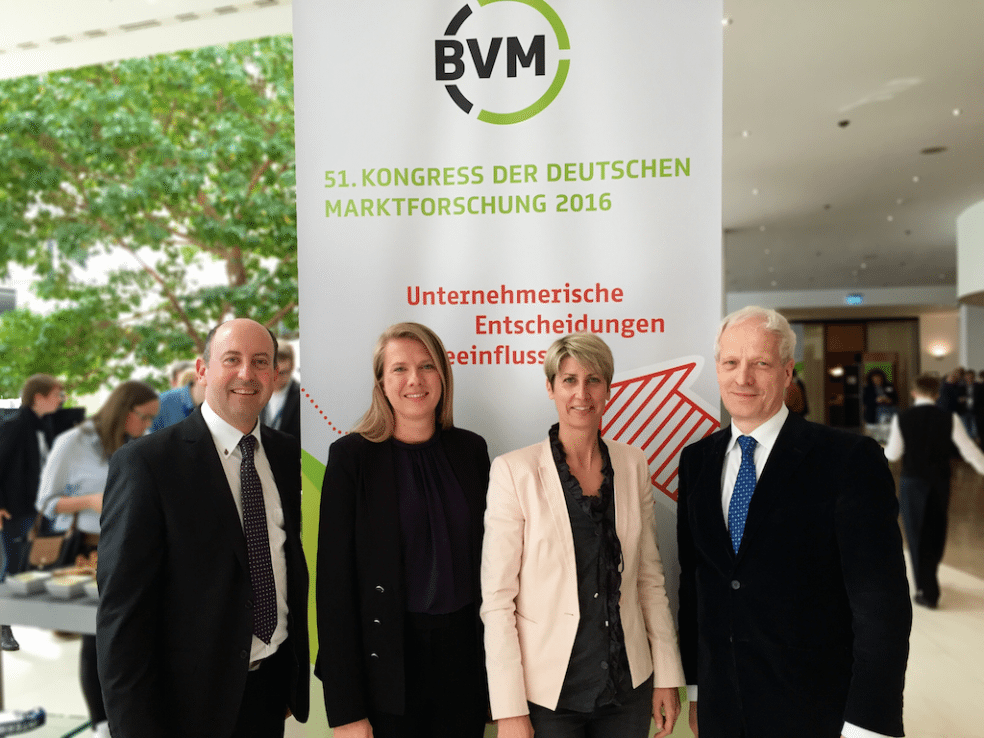 BVM Kongress 2016: (v.l.n.r) Robert Sobotka, Veronika Fasching, Charlotte Hager, Prof. Udo Wagner